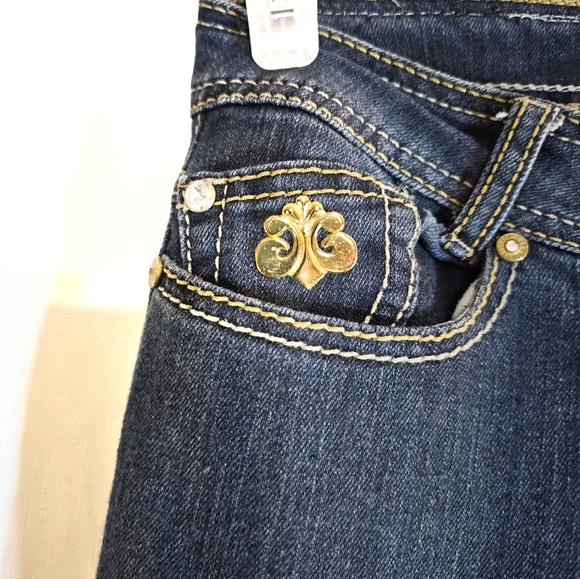 Dereon Sz 5/6 Sequin Pocket Jeans - Picture 5 of 9